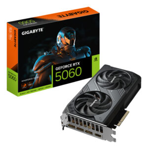 TARJETA DE VIDEO GIGABYTE GV-N5060WF2OC-8GD RTX 5060 / 8GB GDDR7 / PCIe 5.0 / HDMI / 3*DP / 2 FAN / GV-N5060WF2OC-8GD