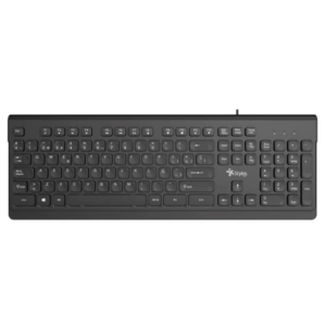 Teclado ALAMBRICO STYLOS STPTEC6B MEMBRANA / 104 TECLAS / USB / NEGRO / STPTEC6B
