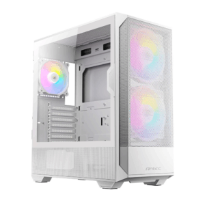 GABINETE ANTEC NX416L WHITE MEDIA TORRE ATX / CRISTAL / S/FUENTE / 3*FAN / 2*USB 3.0 / BLANCO / NX416L WHITE