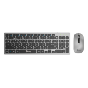 Kit Teclado y Mouse INALAMBRICO STYLOS STPKTM6G 96 TECLAS / MOUSE 5 BOTONES / 1600DPI / NEGRO/GRIS / STPKTM6G