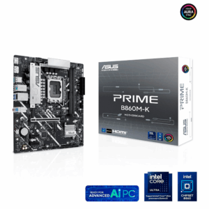 Tarjeta Madre ASUS PRIME B860M-K Socket 1851 / 2x DDR5 / HDMI / DP / PCIe 5.0 / MICRO ATX / PRIME B860M-K
