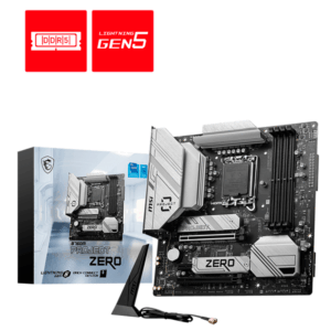 Tarjeta Madre MSI B760M PROJECT ZERO Socket 1700 / 4x DDR5 7800 MHZ / HDMI / DP / 2*M.2 / MICRO ATX / B760M PROJECT ZERO