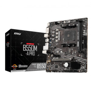 Tarjeta Madre MSI B550M-A PRO Socket AM4 / 2x DDR4 4400 / HDMI / DVI-D / PCI-E 4.0 / M-ATX / B550M-A PRO