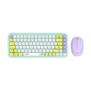 Kit Teclado y Mouse INALAMBRICO ACTECK AC-940238 MK480 CHIC K-COLORS / RF USB / 85 TECLAS / 65% / VERDE / AC-940238