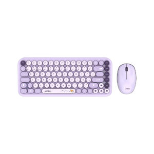 Kit Teclado y Mouse INALAMBRICO ACTECK AC-940252 MK480 CHIC K-COLORS / RF USB / 85 TECLAS / 65% / VIOLETA / AC-940252