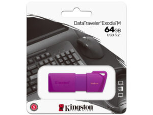 MEMORIA USB KINGSTON KC-U2L64-7LP 64GB DATA TRAVELER EXODIA M / PLASTICA / PURPURA USB 3.2 / KC-U2L64-7LP