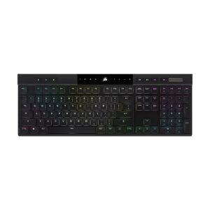 Teclado MECANICO CORSAIR CH-913A01U-NA K100 AIR WIRELESS RGB / CHERRY MX ULTRA / ULTRADELGADO / NEGRO / CH-913A01U-NA