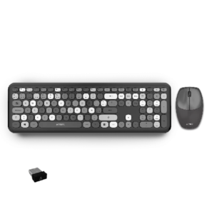 Kit Teclado y Mouse INALAMBRICO ACTECK AC-935166 CREATOR CHIC MK475 / RF USB / 1600 DPI / 110 TEC / NEGRO / AC-935166