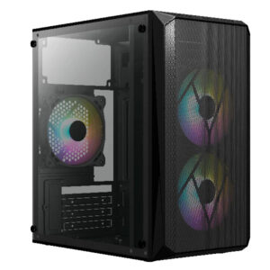GABINETE ACTECK AC-935739 DOOM GI630 / MICRO ATX / FUENTE 500W / 1*USB 3.0 / ACRILICO / NEGRO / AC-935739