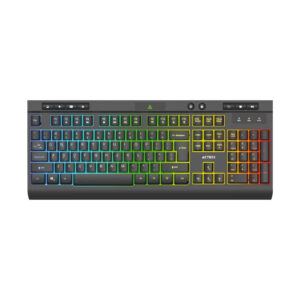 Teclado ALAMBRICO ACTECK AC-936743 AUREAN PRO TA477G / MEMBRANA / 105 TECLAS / NEGRO / AC-936743