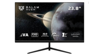 Monitor 23.8" BALAM RUSH BR-943055 TITAN MTG24Y / PLANO / 1920X1080 / 180HZ / 1MS / HDMI / DP / USB-C / NEGRO / BR-943055