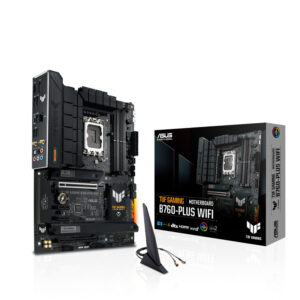 Tarjeta Madre ASUS TUF GAMING B760-PLUS Wi-Fi Socket 1700 13A / 4x DDR5 / HDMI / DP / PCIe 5.0 / Wi-Fi 6 / ATX / TUF GAMING B760-PLUS WIFI