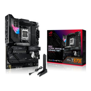 Tarjeta Madre ASUS ROG STRIX X870E-E GAMING Wi-Fi Socket AM5 / 4x DDR5 / HDMI / DP / PCI-E 5.0 / ATX / ROG STRIX X870E-E GAMING WIFI