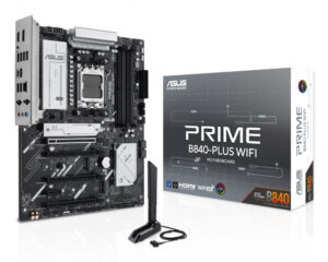 Tarjeta Madre ASUS PRIME B840-PLUS Wi-Fi Socket AM5 / 4x DDR5 / HDMI / DP / PCIe 4.0 / Wi-Fi 6E / ATX / PRIME B840-PLUS WIFI