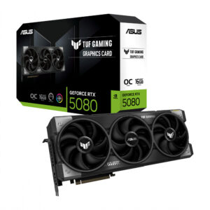 TARJETA DE VIDEO ASUS TUF-RTX5080-O16G-GAMING 16GB GDDR7 / 256BIT / PCI-E 5.0 / 2*HDMI / 3*DP1.4A / TRI FAN / TUF-RTX5080-O16G-GAMING