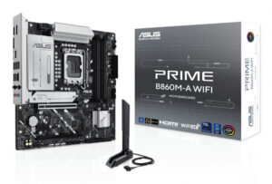 Tarjeta Madre ASUS PRIME B860M-A Wi-Fi Socket 1851 / 4x DDR5 / HDMI / 2*DP / Wi-Fi 6E / MICRO ATX / PRIME B860M-A WIFI