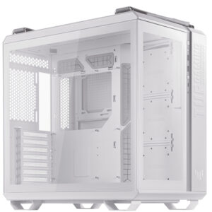 GABINETE ASUS TUF GAMING GT502 HORIZON WHITE BLANCO / MEDIA TORRE / VIDRIO TEMPLADO / S/FUENTE / TUF GAMING GT502 HORIZON WHITE