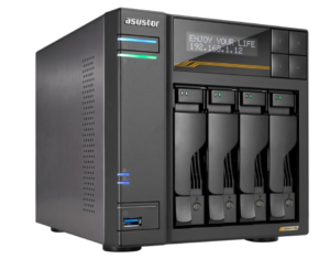 NAS ASUSTOR LOCKERSTOR 4 GEN2 AS6804T AMD RYZEN V3C14 / 16GB DDR5 / 4X SATA3 / 4X M.2 NVME SLOTS / AS6804T