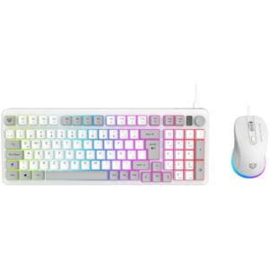 Kit Teclado y Mouse ALAMBRICO BALAM RUSH BR-940450 SQUAD CONQUEST KG515 / 7200 DPI / 97 TECLAS / 85% / BLANCO / BR-940450