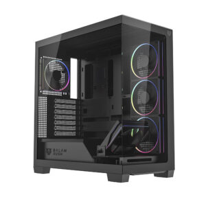 GABINETE BALAM RUSH BR-941471 TANK POLAR 7900 / ATX / 1*USB-C / 1*USB 3.0 / CRISTAL TEMP / 2 FAN / NEGRO / BR-941471