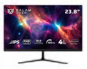 Monitor 23.8" BALAM RUSH BR-943062 NEBULA MNG24Y / PLANO / IPS / 1920X1080 / 100HZ / 4MS / HDMI / DP / USB-C / NEGRO / BR-943062