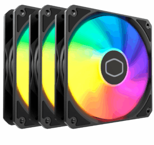 VENTILADOR P/GABINETE COOLER MASTER MFW-B2DN-173PA-R1 MF120 LITE ARGB 3-PACK / NEGRO / MFW-B2DN-173PA-R1