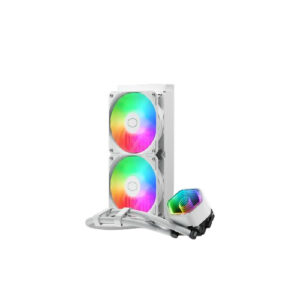 VENTILADOR P/CPU COOLER MASTER MLW-D24M-A18PA-RW MASTERLIQUID 240 CORE II ARGB / LGA1851/AM5 / BLANCO / MLW-D24M-A18PA-RW