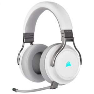 AUDIFONOS CORSAIR CA-9011186-NA VIRTUOSO WIRELESS SE RGB WHITE 7.1CH USB C/MIC COMP. PC / CA-9011186-NA