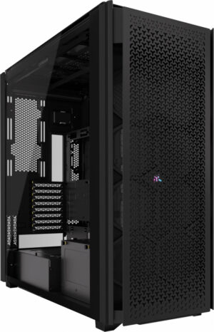 GABINETE CORSAIR CC-9011273-WW ICUE LINK 9000D AIRFLOW / CRISTAL TEMP / SIN FUENTE NEGRO / CC-9011273-WW