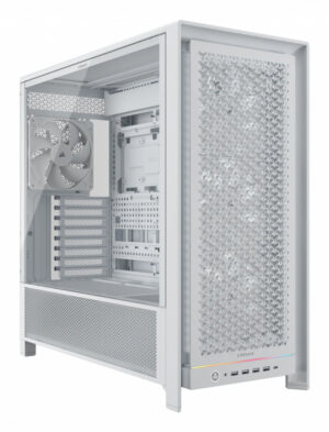GABINETE CORSAIR CC-9011308-WW 5000D FRAME BLANCO CRISTAL TEMPLADO MED-TORRE SIN FUENTE