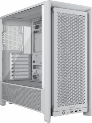GABINETE CORSAIR CC-9011313-WW 4000D FRAME RS BLANCO CRISTAL TEMPLADO MED-TORRE SIN FUENTE
