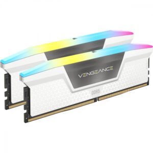 MEMORIA DIMM DDR5 CORSAIR CMH64GX5M2B5200C40W 64GB / 2X32GB / 5200MHZ VENGEANCE RGB BLANCO