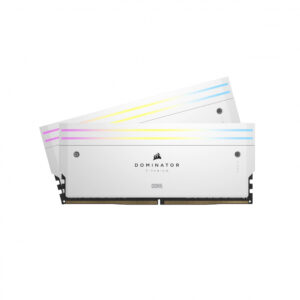 MEMORIA DIMM DDR5 CORSAIR CMP64GX5M2B6400C32W 64GB 6400MHZ / 2X32GB / DOMINATOR TITANIUM / BLANCO / CMP64GX5M2B6400C32W