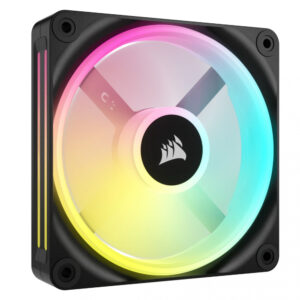 VENTILADOR GABINETE CORSAIR CO-9051001-WW ICUE LINK QX120 RGB / 1 FAN / 120MM / DOMO MAGNETICO / NEGRO / CO-9051001-WW
