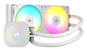 VENTILADOR P/CPU CORSAIR CW-9060094-WW NAUTILUS ARGB 240MM BLANCO / 2*FAN / ENFRIAMIENTO LIQUIDO / CW-9060094-WW