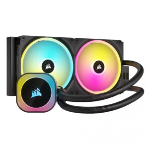 VENTILADOR P/CPU CORSAIR CW-9061002-WW ICUE LINK H115I RGB AIO / 280MM / 2 FAN / NEGRO / CW-9061002-WW