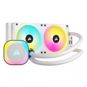 VENTILADOR P/CPU CORSAIR CW-9061005-WW ICUE LINK H100I RGB AIO / 240MM / 2 FAN / BLANCO / CW-9061005-WW