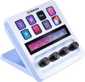 Teclado P/STREAMING ELGATO 10GBD9911 STREAM DECK + / 8 TECLAS / AJUSTE DE NIVELES / PANTALLA TACTIL / BLAN / 10GBD9911