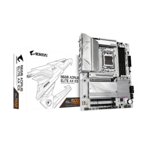Tarjeta Madre GIGABYTE B650 A ELITE AX ICE Socket AM5 / 4x DDR5 8000MHZ / HDMI / DP / ATX / B650 A ELITE AX ICE