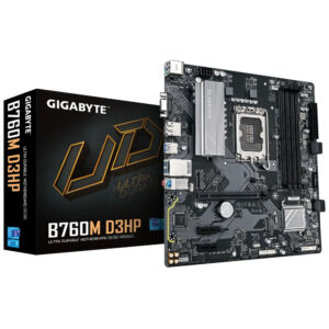 Tarjeta Madre GIGABYTE B760M D3HP Socket 1700 / 4x DDR5 5600MHZ / HDMI / VGA / DP / MICRO ATX / B760M D3HP