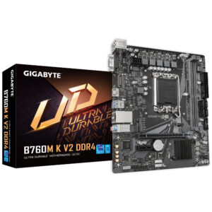 Tarjeta Madre GIGABYTE B760M K V2 DDR4 Socket 1700 / 2x DDR4 3200MHZ / HDMI / VGA / MICRO ATX / B760M K V2 DDR4