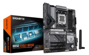 Tarjeta Madre GIGABYTE B850 EAGLE Wi-Fi 6E Socket AM5 / 4x DDR5 5200MHZ / HDMI / DP / Wi-Fi 6E / BT 5.3 / ATX / B850 EAGLE WIFI6E