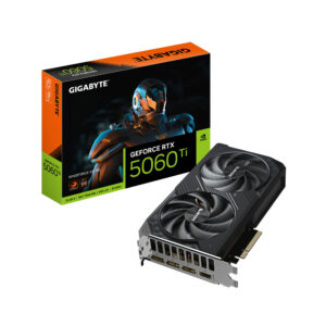 TARJETA DE VIDEO GIGABYTE GV-N506TWF2OC-8GD RTX 5060TI / 8GB GDDR7 / PCIe 5.0 / HDMI / 3*DP / 2 FAN / GV-N506TWF2OC-8GD