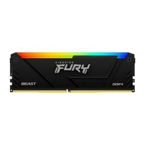 MEMORIA DIMM DDR4 KINGSTON KF432C16BB2A/32 32GB / 1X32GB / 3200MHZ / CL16 / FURY BEAST RGB / NON-ECC / KF432C16BB2A/32