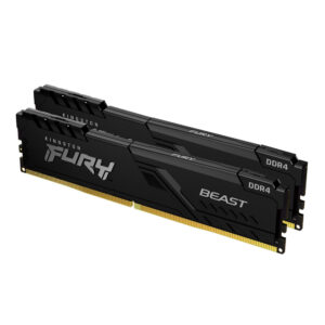 MEMORIA DIMM DDR4 KINGSTON KF432C16BBK2/16 16GB / 2X8GB / 3200MHZ / FURY BEAST BLACK / CL16 / KF432C16BBK2/16