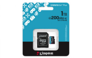 MEMORIA MICROSD SDXC KINGSTON 1TB SDCG4/1TB CANVAS GO PLUS GEN4 / UHS-I / 3U / V3 / A2 CL10 / C/ADAPTADOR / SDCG4/1TB