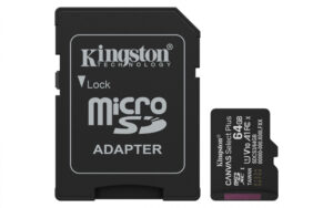 MEMORIA MICROSD SDXC KINGSTON 64GB SDCS3/64GB CANVAS SELECT PLUS / CLASE 10 C/ADAPTADOR / SDCS3/64GB