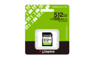 MEMORIA SD SDXC KINGSTON 512GB SDS3/512GB CANVAS SELECT PLUS / UHS-I CLASE 10 / SDS3/512GB