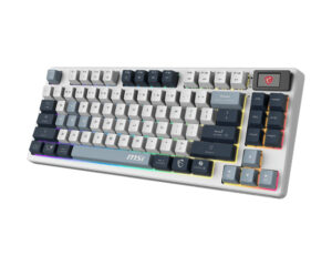 Teclado MSI FORGE GK600 TKL W SKY US MECANICO INALAMBRICO / RGB / AZUL / COMPACTO 65 / FORGE GK600 TKL W SKY US