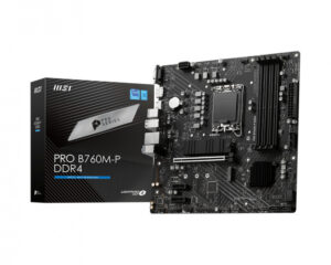 Tarjeta Madre MSI PRO B760M-P DDR4 Socket 1700 / 4x DDR4 4800 MHZ / HDMI / DP / D-SUB / MICRO ATX / PRO B760M-P DDR4